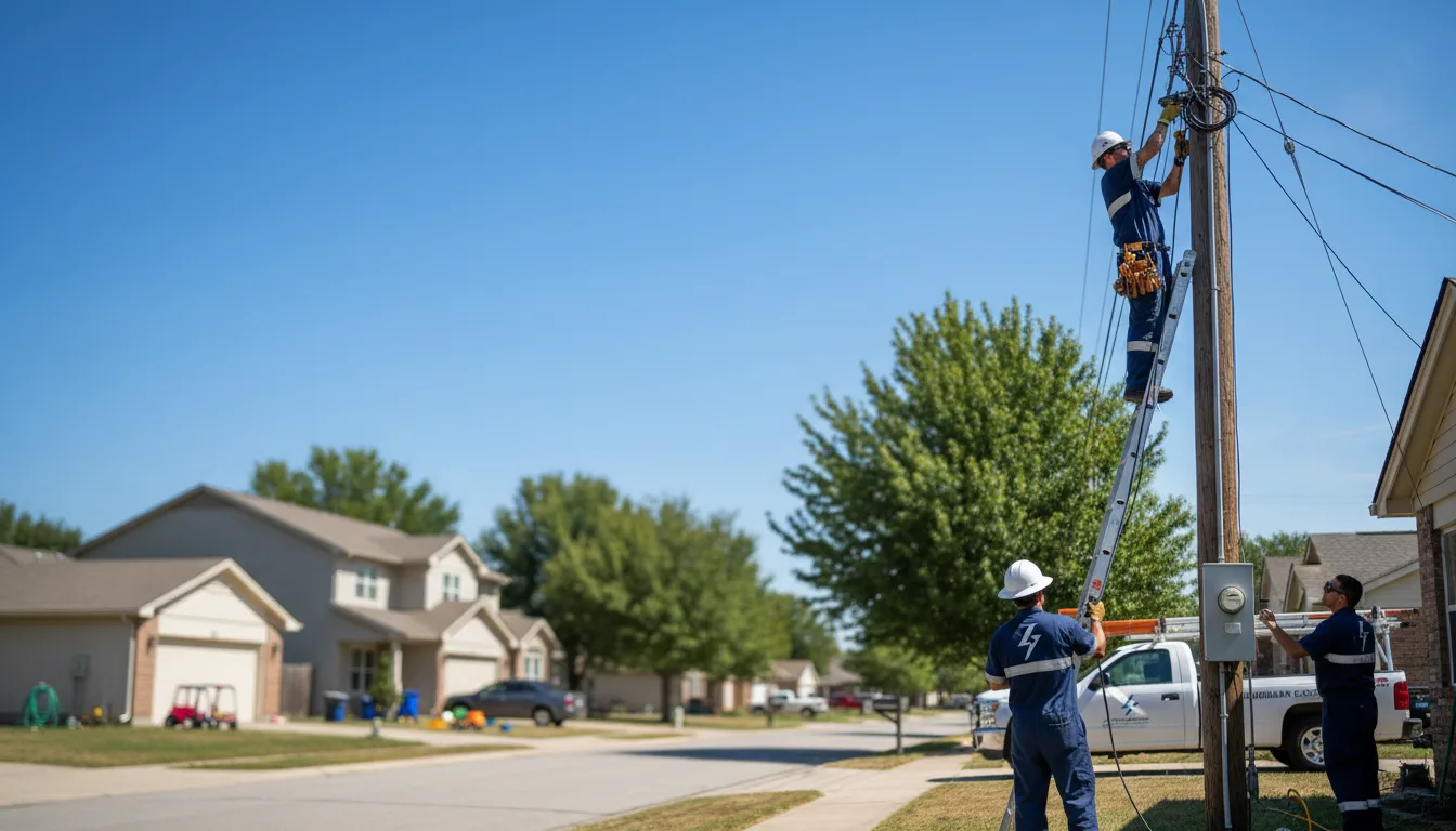 Residential electrician providing installation services in Forestville, MD